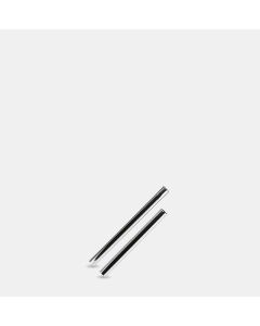 Coppia prolunghe fisse in metallo cromato aspirapolvere centralizzato. Enke App32