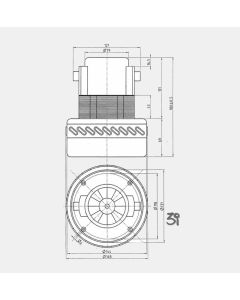 Ametek bistadio by-pass radiale aspirapolvere centralizzato